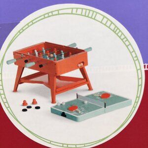 American Girl 3-in-1 Game Table For 18" Doll Foosball, Ping-Pong & Air Hockey